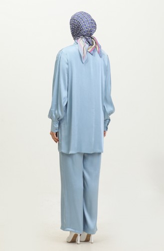 Tunic Pants Two Piece Suit 11301-04 Blue 11301-04