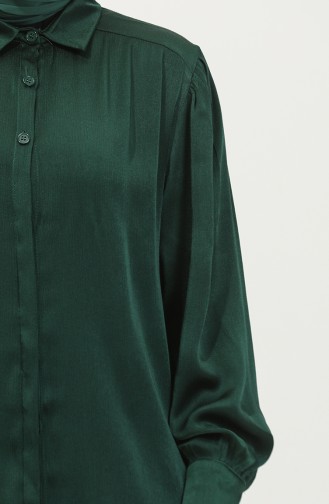 Tunik Pantolon İkili Takım 11301-05 Zümrüt Yeşili