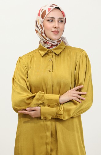 Tunik Pantolon İkili Takım 11301-06 Yağ Yeşili