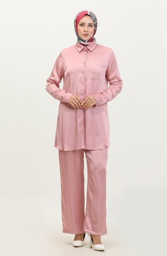 Tunic Trousers Two Piece Suit 11304-01 Dried Rose 11304-01