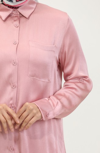 Tunik Pantolon İkili Takım 11304-01 Gül Kurusu