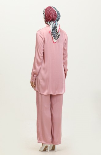 Tunic Trousers Two Piece Suit 11304-01 Dried Rose 11304-01