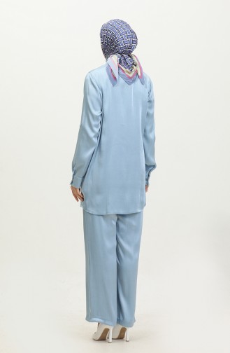 Tunic Pants Two Piece Suit 11304-03 Blue 11304-03