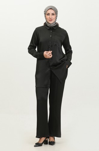 Tunic Pants Two Piece Suit 11304-04 Black 11304-04