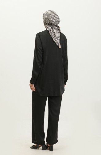 Tunic Pants Two Piece Suit 11304-04 Black 11304-04