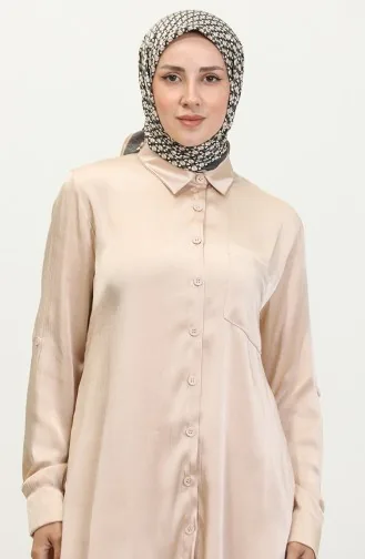 Ensemble Deux Pièces Tunique Pantalon 11304-05 Beige 11304-05