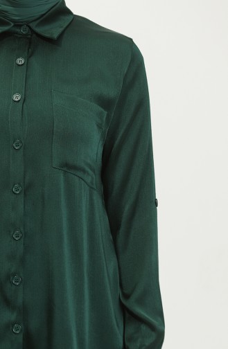Tunik Pantolon İkili Takım 11304-06 Zümrüt Yeşili