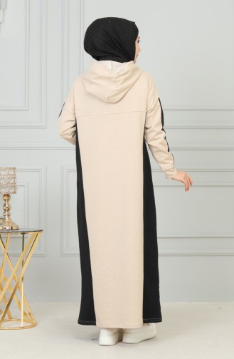 Hooded Sports Dress 3027-04 Stone 3027-04