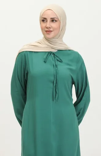 Viscose Jurk Met Lange Mouwen 6699-17 Groen 6699-17
