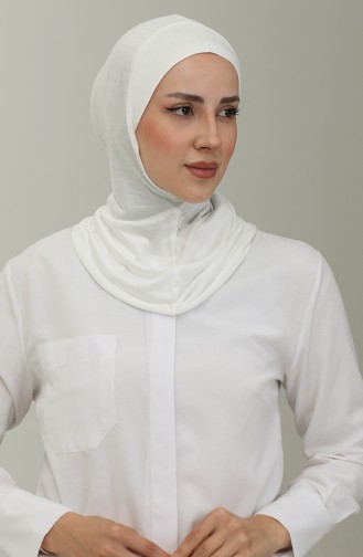 Hijab-muts Met Nekkraag 90153-03 Ecru 90153-03