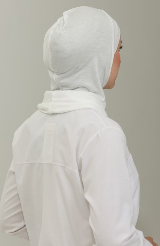 Hijab-Haube Mit Halskragen 90153-03 Ecru 90153-03