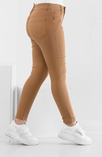 Dar Paça Kot Pantolon 1304-01 Kahverengi