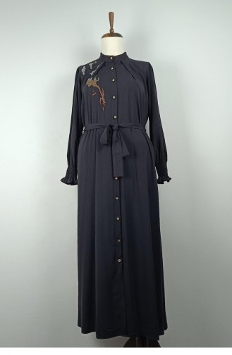 Plus Size Stone Detailed Dress Black 7792 1170