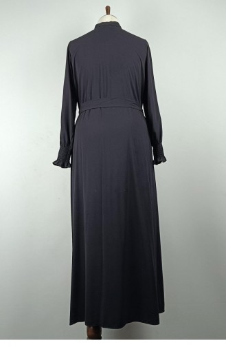 Plus Size Kleid Mit Steindetail Schwarz 7792 1170