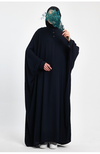 İhya Tesktik Bat Model Abaya YMF01-01 Marineblauw 01-01