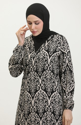 Robe De Prière Nouée Sur Le Côté 4483J-01 Noir 4483J-01