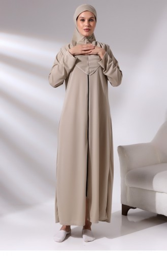 Mink Women`s Zippered One-Piece Self-Covered Prayer Dress 01 Nmz 018143 01.NMZ.018143