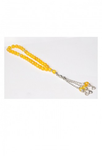 Faceted Yellow Agate Rosary 1576181576188 1576181576188