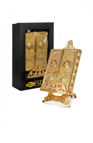 Kaaba Door Patterned Quran Box With Quran Gift 4197264197266 4197264197266