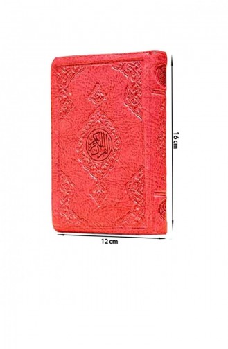 Benim Kuranım Sade Arapça Çanta Boy Kırmızı Kılıflı Mühürlü Bilgisayar Hatlı 4403444034000