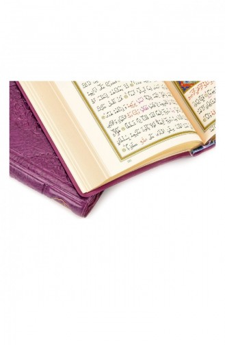حقيبة قرآن عربي سادة حجم اللون أرجواني مع حافظة مختومة خط الكمبيوتر 4403944039000 4403944039000