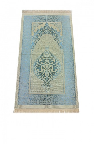 Luxury Light Color Ottoman Taffeta Prayer Rug 0210 Blue Color 4448274448276 4448274448276