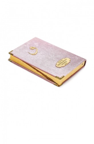 Met Fluweel Bedekt Naamplaatje Middelgroot Roze Betekenisvolle Koran Met Vav-letters 4503514503518 4503514503518