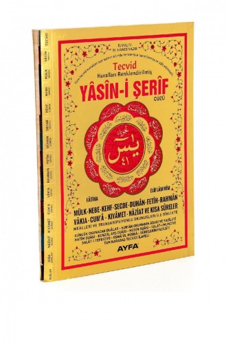 Boek Van Yasin Middelgroot 144 Pagina`s Geïndexeerd Tajweed Vergulde Cover Ayfa Publishing House Mevlid Gift 4503644503648 4503644503648