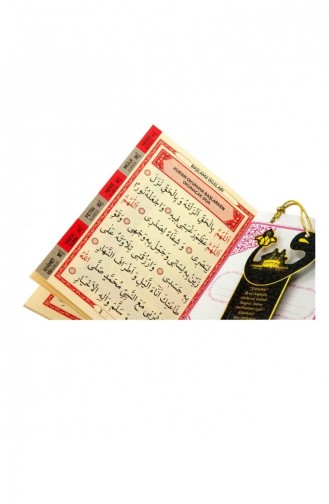 Yasin Book Pocket Size 128 Pages Personalized Plate Kaaba Pattern Furkan Neşriyat Mevlid Gift 4526944526940 4526944526940