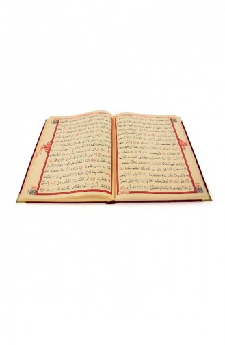 Met Fluweel Bedekte Koran Moskee Maat Groot Formaat Koran Inscripties Bordeaux Kleur 4531294531292 4531294531292