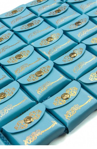 Mini-Koran Mit Ledertasche Einfarbig Arabisch-blau 25 Stück 4531794531792 4531794531792