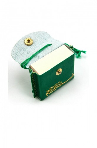 Mini-Koran Mit Ledertasche Einfarbig Arabisch-grün 25 Stück 4531814531818 4531814531818