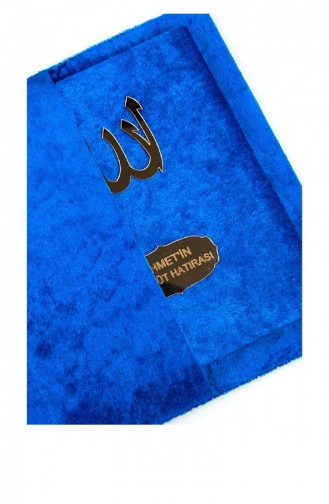 Sac De Livre Yasin Recouvert De Velours Taille Personnalisée Pochette De Prière En Boîte Couleur Bleu Foncé Cadeau Mevlit 4547054547052 4547054547052