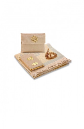 شانتوك النسيج مغطاة حقيبة كتب ياسين حجم لوحة شخصية سجادة للصلاة سبحة صلاة الحقيبة الذهب اللون Mevlid هدية 4549814549818 4549814549818