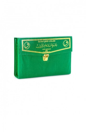 Holy Quran 30 Juz Quran Computer Line Marshmallow Şerif Mosque Size Green Color 4563834563838 4563834563838