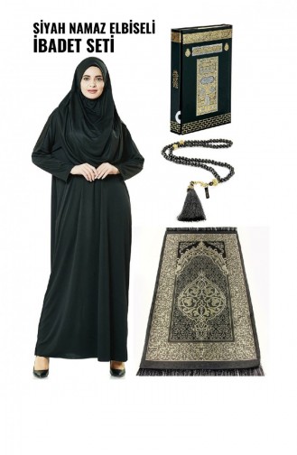 Ensemble De Culte Avec Robe De Prière Noire 4594564594564 4594564594564