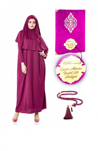 Personalized Mother`s Day Gift Prayer Dress Set Fuchsia 4595824595826 4595824595826