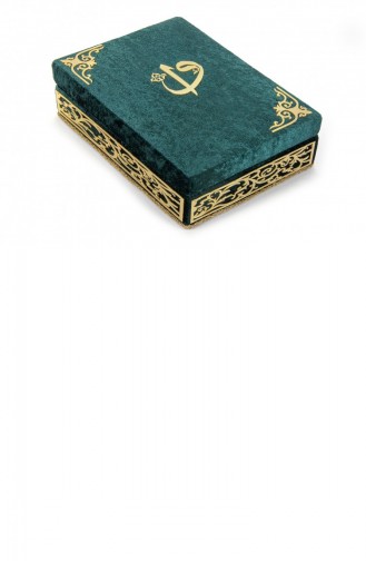 هدية خاصة مزينة من Elif Vav Plexi مخملية مغطاة بصندوق أخضر 4897654300259 4897654300259