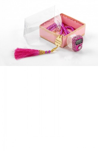 Personalisiertes Plexiglas-Perlen-Gebetsperlen- Und Zikirmatik-Set Für Den Muttertag Rosa Farbe 4897654300302 4897654300302