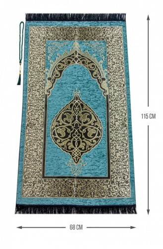Luxuriöser Osmanischer Chenille-Gebetsteppich Rosenkranz-Geschenköl 4897654300319 4897654300319