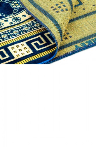 Tapis De Prière Singinger En Velours De Luxe Avec Chapelet Cadeau Bleu Marine 4897654300322 4897654300322