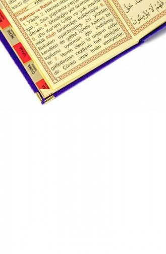 20 Pieces Economical Velvet Covered Yasin Book Bag Size Name Printed Plate Purple Mevlid Gift 4897654300422 4897654300422