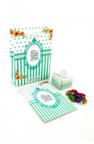 10 Stück Yasin-Buch Taschenformat 64 Seiten Namensschild Süßigkeiten-Kartonbeutel Grüne Farbe Mevlid-Geschenk 4897654300461 4897654300461