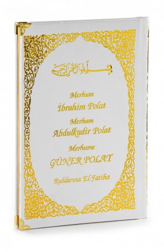 50 Name Printed Hardcover Yasin Book Medium Size 128 Pages White Color Religious Gift 4897654300571 4897654300571