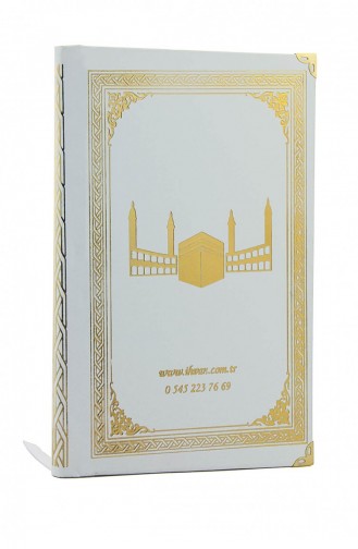 50 Namen Gedrucktes Hardcover-Buch Von Yasin Ottoman Gemustert Mittlere Größe 176 Seiten Weiße Farbe Religiöses Geschenk 4897654300602 4897654300602
