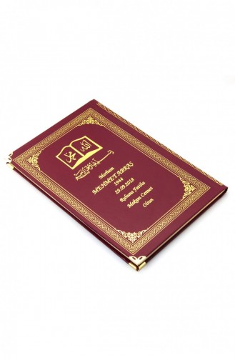 50 اسمًا مطبوعًا بغلاف مقوى كتاب ياسين العثماني منقوش متوسط الحجم 176 صفحة كلاريت أحمر اللون هدية دينية 4897654300603 4897654300603