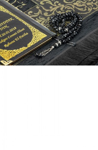 50 Mit Namen Bedruckte Yasin-Bücher Mit Gebetsmatten Und Gebetsperlen In Dunkelgrüner Box Mevlit-Geschenkset 4897654300615 4897654300615