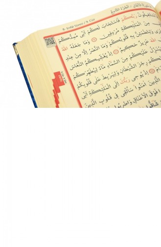 Personalized Gift Quran Set With Sponge Velvet Covered Case Navy Blue 4897654301025 4897654301025