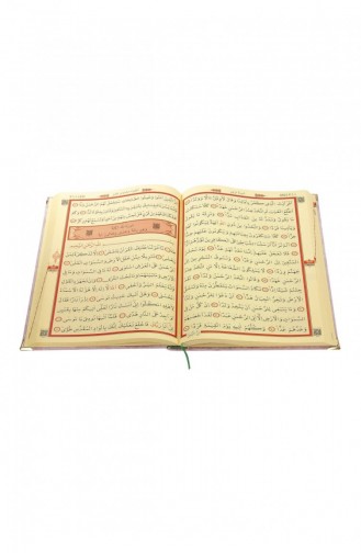 Velvet Covered Patterned Arabic Mosque Boy Quran Pink 48976543011548 48976543011548
