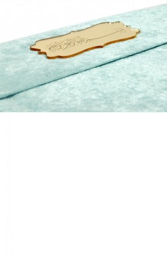 Personalisierte Mit Plexiglas Gemusterte Mit Samt überzogene Gebetsperlen Geschenk Mittelgroß Arabisch Heiliger Koran Blau 4897654301179 4897654301179
